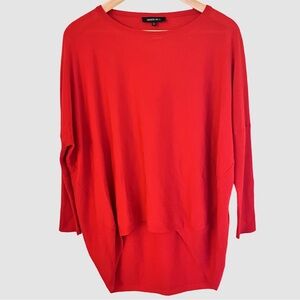 Lafayette 148 New York | Red 100% Wool High Low Sweater EUC